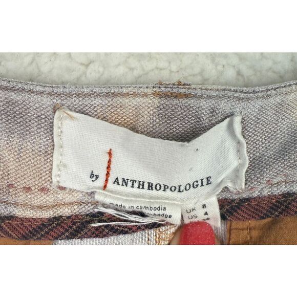 Anthropologie Womens Tamarind Giraffe Print Linen Lyocell Pleated Joggers Size 4 - Picture 7 of 8